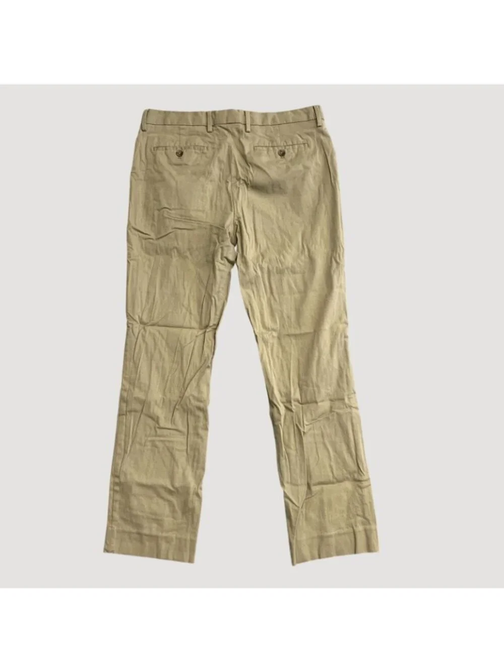 Banana Republic Men's 34x32 Khaki Aiden Fit Slim Pants Cotton Blend P0480